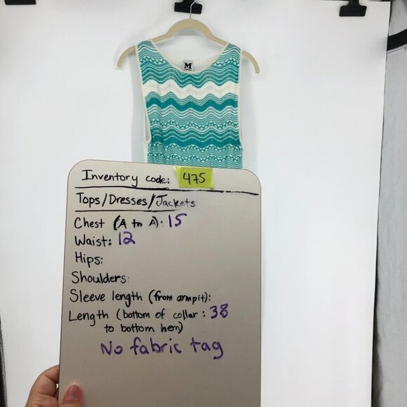 Missoni Turquoise Zigzag Wave Stripe Dress Midi ~S - Picture 6 of 8
